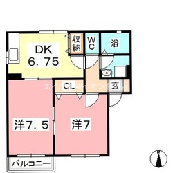 グランメール　Cの物件間取画像